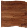 vidaXL Coffee Table with Live Edges 60x60x40 cm Solid Acacia Wood