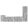 vidaXL TV Cabinet Set Wall-mounted 4 pcs Grey Sonoma Engineered Wood
