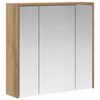 vidaXL Bathroom Mirror Cabinet Artisian Oak 63.5 x 16 x 62.5 cm