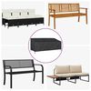 vidaXL Garden Bench Cover Black 200 x 100 x 89 cm 210D Oxford Fbric