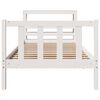 vidaXL Bed Frame without Mattress White 90x200 cm Solid Wood Pine