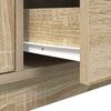 vidaXL TV Cabinet with LED Lights Sonoma Oak 100x41x50 cm
