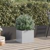 vidaXL Planter Silver 32x30x29 cm Galvanised Steel