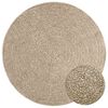 vidaXL Rug ZIZUR Beige &Oslash; 120 cm Jute Look Indoor and Outdoor