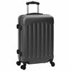 vidaXL Suitcase with Lock 3 pcs Dark Grey 50 x 31 x 78 cm ABS Plastic
