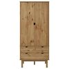vidaXL Wardrobe "OTTA" 76,5x53x172 cm Solid Wood Pine