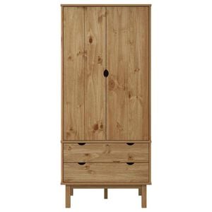 vidaXL Wardrobe "OTTA" 76,5x53x172 cm Solid Wood Pine