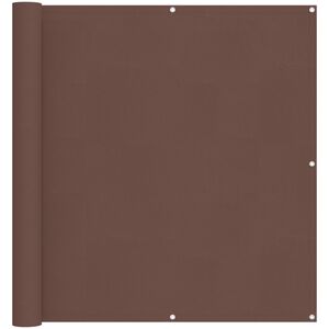 vidaXL Balcony Screen Brown 110 x 400 cm Oxford Fabric