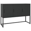 vidaXL Sideboard | Black | Steel | Medium | Sideboard | Rectangular | Modern