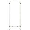 vidaXL Firewood Rack White 25x25x60 cm Cold-rolled steel