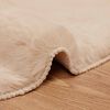 vidaXL Faux Rabbit Fur Rug Olite Taupe 50 x 80 cm Polyester