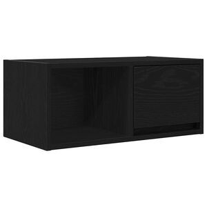 vidaXL TV Cabinet Black Oak 60x31x25.5 cm Engineered Wood