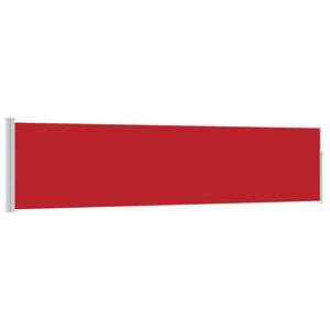 vidaXL Patio Retractable Side Awning 120x500 cm Red