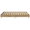vidaXL Bed Frame No Mattress Artisan Oak 140x200 cm Engineered Wood