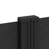 vidaXL Retractable Side Awning Black 120x1200 cm