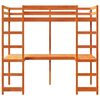 vidaXL Loft Bed Frame without Mattress Wax Brown 80x200 cm Solid Wood Pine