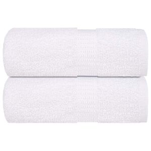 vidaXL Washcloths "FROGN" 2 pcs White 15x21 cm 360 gsm