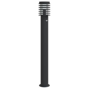 vidaXL Outdoor Floor Lamp with Sensor Black 110cm Stainless Steel