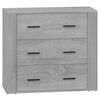 vidaXL Sideboards 2 pcs Grey Sonoma Engineered Wood