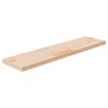 vidaXL Shelf Board 80x20x2,5 cm Untreated Solid Wood Oak