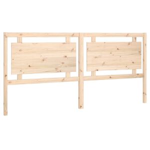 vidaXL Bed Headboard 205.5x4x100 cm Solid Pine Wood
