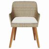 vidaXL Garden Chair 2 pcs Beige 55 x 62.5 x 82cm Poly Rattan