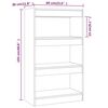 vidaXL Book Cabinet/Room Divider Grey Sonoma 60x30x103 cm Engineered Wood