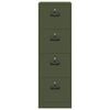 vidaXL File Cabinet with Drawer 2 pcs Olive Green 44 x 50 x 139 cm