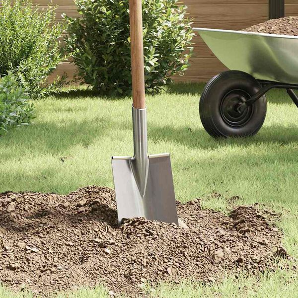 vidaXL Shovel Head 4 pcs Silver 43 x 17 cm Powder-Coated Steel