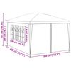 vidaXL Partytent with Wall Red 400 x 300 x 255 cm