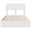vidaXL Storage Bed with Headboard White 120 x 200 cm Engineered Wood