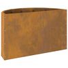 vidaXL Planter Rusty 60 x 30 x 35 cm Weathering Steel