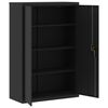 vidaXL File Cabinet Black 90x40x140 cm Steel