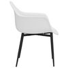 vidaXL Dining Chairs 6 pcs White PP