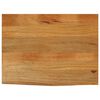 vidaXL Table Top Live Edge 80x60x3,8 cm Solid Wood Mango