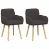 vidaXL Dining Chairs 2 pcs Boucl&eacute; Dark Grey 59 x 56.5 x 85 cm