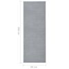 vidaXL Runner Rug BCF Grey 80x200 cm