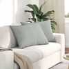 vidaXL Sofa Pillows 2 pcs Light Grey 70 x 50 cm Corduroy Fabric