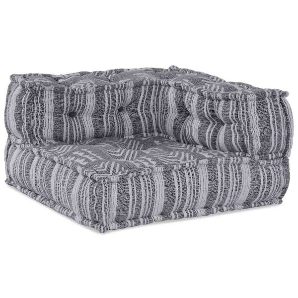 vidaXL Modular Corner Sofa Grey Print 70 x 70 x 56 cm Fabric