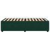 vidaXL Bed Frame without Mattress Dark Green 90x200 cm Velvet