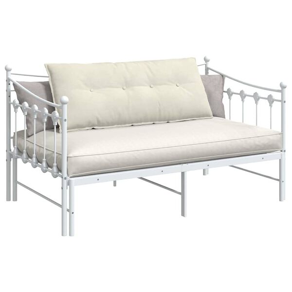 vidaXL Back Pillow Cream 120 x 50 cm Corduroy Fabric