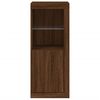 vidaXL Sideboard with LED Lights Brown Oak 41x37x100 cm