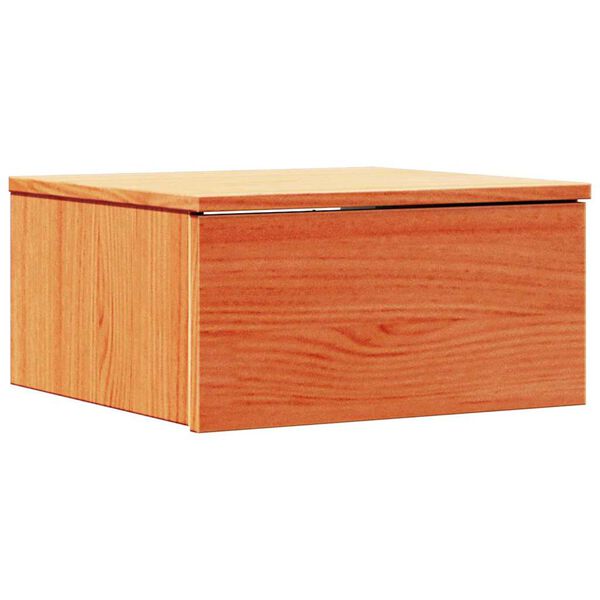 vidaXL Bedside Table Wax Brown 37 x 35 x 18.5 cm Solid pine wood