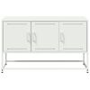 vidaXL TV Cabinet White 100.5x39x60.5 cm Steel