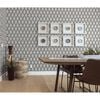 DUTCH WALLCOVERINGS Wallpaper Geometric White and Black