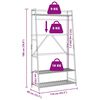 vidaXL Clothes Rack with Shelves 110x40x180 cm Bamboo