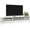 vidaXL TV Cabinet White 202x39x43.5 cm Cold-rolled Steel