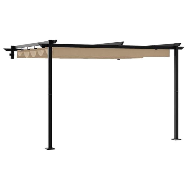 vidaXL Gazebo Taupe 300 x 300 x 200 cm Polyester