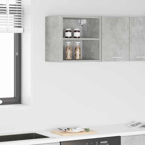 vidaXL Hanging Cabinet Concrete Grey 40 x 29.5 x 40 cm Engineered Wood