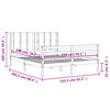 vidaXL Bed Frame without Mattress King Size Solid Wood